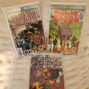Heroes Reborn: Ashema #1, Masters of Evil #1, Rebel #1 (1999-2000) Marvel Comics